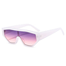 Load image into Gallery viewer, SHAUNA Colorful One Piece Cat Eye Women Sunglasses Retro Gradient Shades UV400 Eyewear Men Jelly Color Sun Glasses