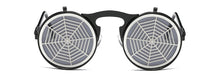 Load image into Gallery viewer, SHAUNA Men Round Punk Sunglasses party glasses Unique Women Steampunk Sunglasses Springs legs Flip Party Glasses