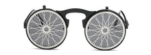 Load image into Gallery viewer, SHAUNA Men Round Punk Sunglasses party glasses Unique Women Steampunk Sunglasses Springs legs Flip Party Glasses