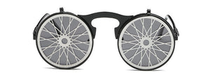 SHAUNA Men Round Punk Sunglasses party glasses Unique Women Steampunk Sunglasses Springs legs Flip Party Glasses