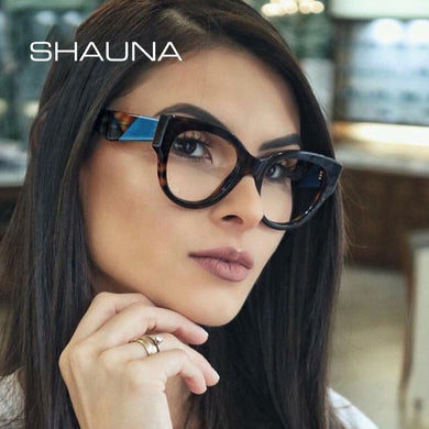 SHAUNA Mixed Colors Women Eyeglasses Frame Reading Glasses UV400