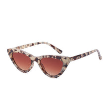 Load image into Gallery viewer, SHAUNA Small Cat Eye Women Sunglasses Retro Leopard Eyewear Shades UV400 Men Blue Pink Sun Glasses