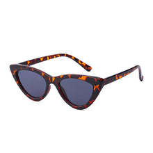 Load image into Gallery viewer, SHAUNA Small Cat Eye Women Sunglasses Retro Leopard Eyewear Shades UV400 Men Blue Pink Sun Glasses