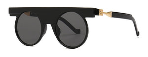 SHAUNA Flat Top Unique Round Sunglasses Men Retro Women Matter Shades gafas Oculos De Sol