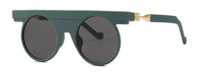Load image into Gallery viewer, SHAUNA Flat Top Unique Round Sunglasses Men Retro Women Matter Shades gafas Oculos De Sol