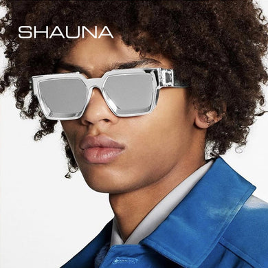 SHAUNA Ins popolari occhiali da sole quadrati UV400 