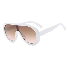 Load image into Gallery viewer, SHAUNA Oversize One-Piece Lens Pilot Sunglasses UV400