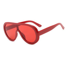 Load image into Gallery viewer, SHAUNA Oversize One-Piece Lens Pilot Sunglasses UV400