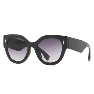 SHAUNA Oversized Round Women Sunglasses Brand Designer Rivets Eyewear Ins Popular Retro Gradient Men Sun Glasses Shades UV400