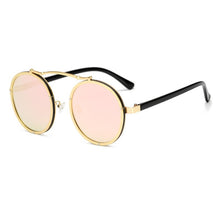 Load image into Gallery viewer, SHAUNA Popular Women Round Sunglasses Brand Designer Vintage Men Matte Frame Sun Glasses UV400