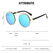 Load image into Gallery viewer, SHAUNA Popular Women Round Sunglasses Brand Designer Vintage Men Matte Frame Sun Glasses UV400