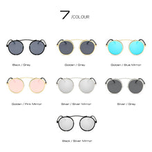 Load image into Gallery viewer, SHAUNA Popular Women Round Sunglasses Brand Designer Vintage Men Matte Frame Sun Glasses UV400