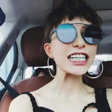 Load image into Gallery viewer, SHAUNA Popular Women Round Sunglasses Brand Designer Vintage Men Matte Frame Sun Glasses UV400