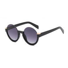 Load image into Gallery viewer, SHAUNA Retro Half Frame Round Gradient Sunglasses Glasses Frames