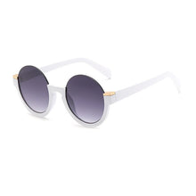 Load image into Gallery viewer, SHAUNA Retro Half Frame Round Gradient Sunglasses Glasses Frames