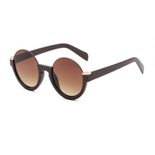 Load image into Gallery viewer, SHAUNA Retro Half Frame Round Gradient Sunglasses Glasses Frames