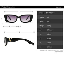 Load image into Gallery viewer, Retro Small Rectangle Sunglasses Candy Colors Gradient Sun Glasses Shades UV400