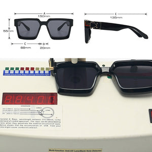 SHAUNA Retro Square Sunglasses Women Ins Popular Sun Glasses Men UV400