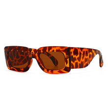 Load image into Gallery viewer, SHAUNA Retro Square Women Sunglasses Brand Designer Wide Legs Eyewear Shades UV400 Men Fluorescent Green Sun Glasses