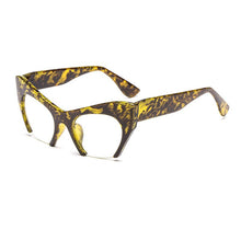 Carica l&#39;immagine nel visualizzatore di Gallery, Retro Women Half Frame Cat Eye Glasses Frames Fashion Optical Frame