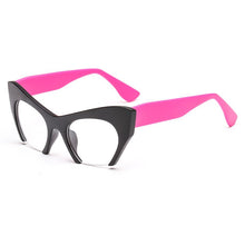 Carica l&#39;immagine nel visualizzatore di Gallery, Retro Women Half Frame Cat Eye Glasses Frames Fashion Optical Frame