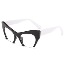 Carica l&#39;immagine nel visualizzatore di Gallery, Retro Women Half Frame Cat Eye Glasses Frames Fashion Optical Frame