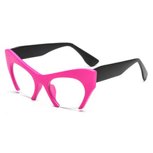 Carica l&#39;immagine nel visualizzatore di Gallery, Retro Women Half Frame Cat Eye Glasses Frames Fashion Optical Frame