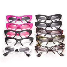 Carica l&#39;immagine nel visualizzatore di Gallery, Retro Women Half Frame Cat Eye Glasses Frames Fashion Optical Frame