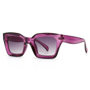 SHAUNA Rivets Square Sunglasses Women Brand Designer Retro Blue Purple Eyewear Men Gradient Sun Glasses Shades UV400