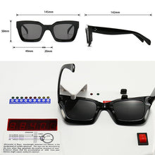 Load image into Gallery viewer, SHAUNA Rivets Square Sunglasses Women Brand Designer Retro Blue Purple Eyewear Men Gradient Sun Glasses Shades UV400