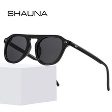 Load image into Gallery viewer, SHAUNA Rivets Retro Jelly Frame Round Sunglasses UV400