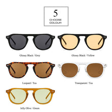 Load image into Gallery viewer, SHAUNA Rivets Retro Jelly Frame Round Sunglasses UV400