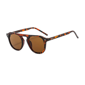 SHAUNA Rivets Retro Jelly Frame Round Sunglasses UV400