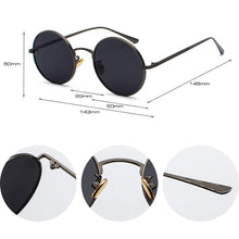 Load image into Gallery viewer, SHAUNA Super Round Women Sunglasses Brand Designer Men Dark Green Lens Shades UV400