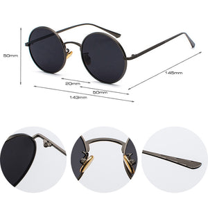 SHAUNA Super Round Women Sunglasses Brand Designer Men Dark Green Lens Shades UV400