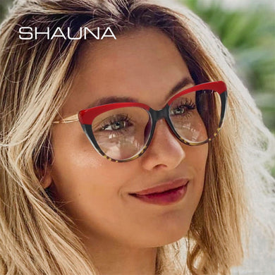 TR90 Comfortable Cat Eye Eyeglasses Frame Women  Vintage Spring Hinge Optical Frame