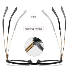 Load image into Gallery viewer, TR90 Comfortable Cat Eye Eyeglasses Frame Women  Vintage Spring Hinge Optical Frame