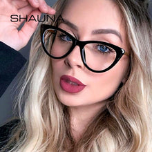 Load image into Gallery viewer, TR90 Comfortable Cat Eye Eyeglasses Frame Women  Vintage Spring Hinge Optical Frame