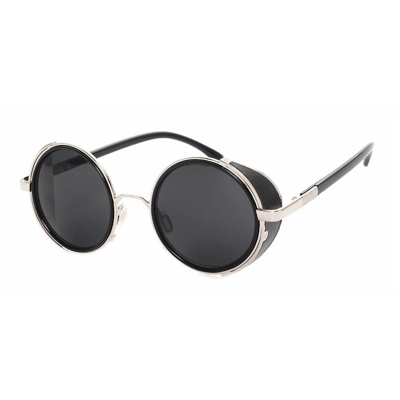 SHAUNA Vintage Women Steampunk Retro Coating Men Round Sunglasses Brand Designer Punk Sun Glasses UV400