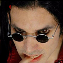 Load image into Gallery viewer, SHAUNA Wide Bridge Retro Rock Punk Sunglasses Classic Small Round Clear Red Sun Glasses UV400