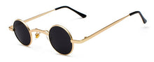 Load image into Gallery viewer, SHAUNA Wide Bridge Retro Rock Punk Sunglasses Classic Small Round Clear Red Sun Glasses UV400