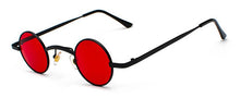 Load image into Gallery viewer, SHAUNA Wide Bridge Retro Rock Punk Sunglasses Classic Small Round Clear Red Sun Glasses UV400