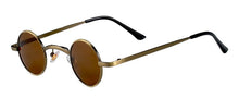 Load image into Gallery viewer, SHAUNA Wide Bridge Retro Rock Punk Sunglasses Classic Small Round Clear Red Sun Glasses UV400