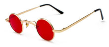 Load image into Gallery viewer, SHAUNA Wide Bridge Retro Rock Punk Sunglasses Classic Small Round Clear Red Sun Glasses UV400