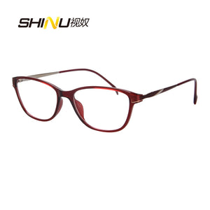 SHINU Brand Designer Women Glasses Frame Clear Lens Optical Eyeglasses Frame Spectacle Clear Transparent Lens Eyewear Frame