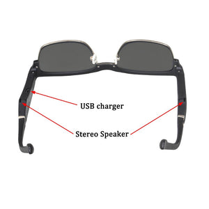 SHINU Men's Sunglasses Smart bluetooth eyeglasses 5.0 Hands Free calling Music Audio polarized sunglasses for men