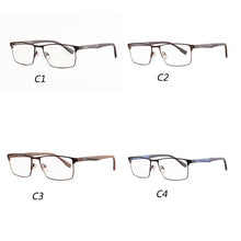 Load image into Gallery viewer, SHINU Men&#39;s eyeglasses frame metal glasses frame men full and half  frame eyeglasses factory price 10pcs /lot mixed model color