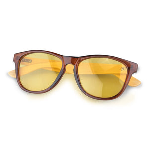 SHINU Polarized Fishing Sunglasses Photochromic Driving Glasses Eyewear Wooden Multi Colors Unisex Sunglasses Champagne Lenses