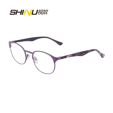 SHINU brand glasses frame women round optical eyeglasses frame female ladies eye glasses frames eyewear spectacles