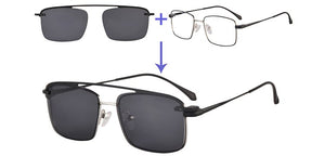 SHINU  polarized sunglasses man clip-on sun-glasses outdoor sports optics frame  Prescription eyeglasses frame clip on two used